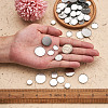 150Pcs 5 Styles 316 Surgical Stainless Steel Lace Edge Bezel Cups STAS-CD0001-09-6