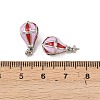 Brass Enamel Pendant Bails KK-H524-13P-3