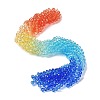 Transparent Painted Glass Beads Strands DGLA-A034-T6mm-A13-1