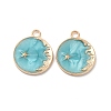 Alloy Enamel Pendants ENAM-N054-008F-G-2