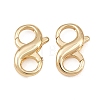 Brass Double-Sided Lobster Clasp for Jewelry Making KK-CBAA482-03G-1
