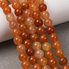 Natural Red Aventurine Bead Strands X-G-P257-02-6mm-5