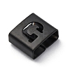 Ion Plating(IP) 304 Stainless Steel Square Slide Charms STAS-L132-20G-B-2