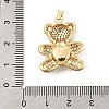 Brass Micro Pave Cubic Zirconia Pendants KK-P300-03G-01-3