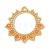Glass Seed Beaded Flower Pendants PALLOY-MZ01237-03-1