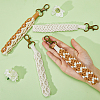 4Pcs 4 Style Cotton Linen Handmade Braided Wrist Lanyard Pendant Decorations KEYC-FH0001-35-3