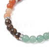 Chakra Natural Mixed Gemstone Beads Stretch Bracelets for Women BJEW-JB13200-01-4