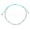 Glass Seed Bead Braided Bead Bracelets XN3042-2-1