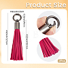2Pcs Imitation Leather Tassel Pendant Decorations AJEW-CL0005-10A-2