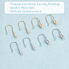 8 Pairs 4 Style Brass Earring Hooks KK-AR0002-73-4