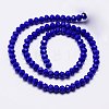 Imitation Jade Glass Bead Strands GLAA-F001-8x6mm-M-3