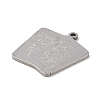 Non-Tarnish 304 Stainless Steel Pendants STAS-C095-03P-2