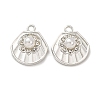 Alloy & ABS Imitation Pearl & Rhinestone Pendants FIND-K030-18D-P-1