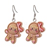 Christmas Resin Dangle Earrings EJEW-JE06089-1