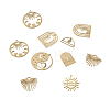  Jewelry 14Pcs 7 Style Brass Charms KK-PJ0001-26-12