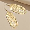 Feather Alloy Dangle Earrings FS-WGBD4E1-01-4