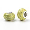 Imitation Turquoise Style Resin European Beads OPDL-Q132-09-2