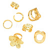 Zinc Alloy Mixed Shapes Cuff Open Rings Sets for Women WGA5E66-01-5