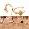 Brass Micro Pave Cubic Zirconia Earring Hooks KK-CBA8EB2-06G-3