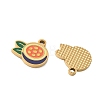 Fruit 304 Stainless Steel Enamel Pendants SA-CBA49D2-11G-10-2