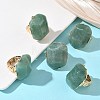 Natural Green Aventurine & Alloy Finger Rings for Women RJEW-G375-01G-02-1