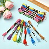 6Bundles Polyester Embroidery Floss OCOR-YW0001-25C-4