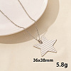 304 Stainless Steel Star Pendant Necklace for Women SM6724-1-1
