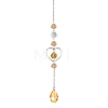 Crystal Glass & Brass Sun Catcher Pendant PW-WG89C1A-01-1