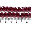 Electroplate Transparent Glass Beads Strands LS-EGLA-A035-T8mm-A02-4