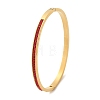 304 Stainless Steel Rhinestone Bangles for Women BJEW-Z092-06G-4