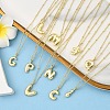 1Pc Initial Letter Brass Pendant Necklaces NJEW-YW0001-24R-4