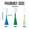 24Pcs 3 Colors Polyester Tassel Decorations OCOR-TADJ0007-01C-3