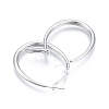 Tarnish Resistant 201 Stainless Steel Teardrop Hoop Earrings for Women EJEW-N052-03C-01-2