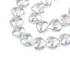 Electroplate Glass Beads Strands EGLA-S188-14-B03-6