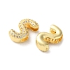 Rack Plating Brass Micro Pave Cubic Zirconia Slide Charms KK-C084-34G-S-2