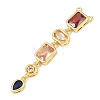 Brass Micro Pave Cubic Zirconia Big Pendants KK-K418-03B-G-2