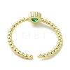 Brass Micro Pave Cubic Zirconia Rings for Women RJEW-E295-25-3