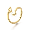 Brass Cuff Rings for Women RJEW-U044-F-4