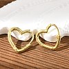 Brass Huggie Hoop Earrings EJEW-C502-09G-1