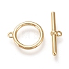 Brass Toggle Clasps X-KK-F820-07G-2