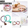 Flat Round Handmade Polymer Clay Bead Spacers LS-CLAY-R067-3.0mm-15-4