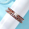 2Pcs 2 Styles Spray Painted Acrylic Beads Stretch Bracelets for Women BJEW-JB12951-5