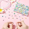500Pcs Baking Paint Opaque Glass Beads GLAA-CJ0003-01-4