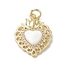 Eco-Friendly Rack Plating Brass Micro Pave Cubic Zirconia Pendants KK-F845-33G-02-1