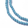 Synthetic Turquoise Beads Strands X-G-F596-39-2mm-3
