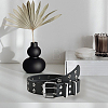 1Pc Star Eyelet PU Leather Waist Belts for Jeans AJEW-CL0005-63-7