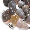 Natural Grey Agate Pendants G-B127-03P-19-1