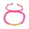 Polyester Cord Braided Bead Bracelets for Women BJEW-L698-01G-09-4