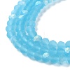 Transparent Glass Beads Strands EGLA-A044-T4mm-MB08-4