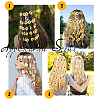 CRASPIRE 2Pcs 2 Colors Cloth Sunflower Hippie Headband Floral Crown OHAR-CP0001-15-5